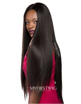 ALEXIS - MALAYSIAN HUMAN HAIR STRAIGHT LACE FRONT WIG - LFW016