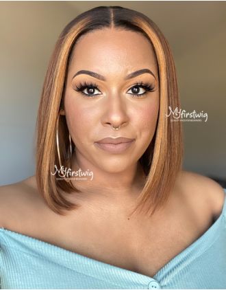 HAZEL - MALAYSIAN HAIR BLUNT CUT LACE FRONT WIG - LFB023
