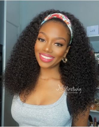 HEADBAND WIG - COVERUPBYSELORM - HUMAN HAIR VALENTINE'S DAY CURLY HEADBAND WIG - CBS011