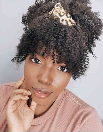 HEADBAND WIG - TAMARRA - COILY (3C-4A) AFRO WIG NATURAL CURLY WRAP WIG HEADBAND WIG - HWW001