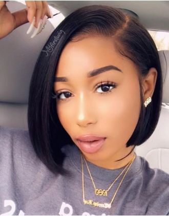 KIANA -INDIAN REMY HAIR BOB HAIRCUT LACE FRONT WIG - LFB026
