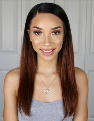 RAVEN - INDIAN REMY HAIR OMBRE LACE FRONT WIG - LFW038