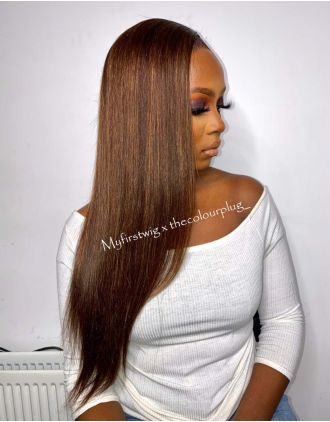 THECOLOURPLUG - INDIAN REMY HAIR AUTUMN LOW LIGHTS LACE WIGS - TCP001